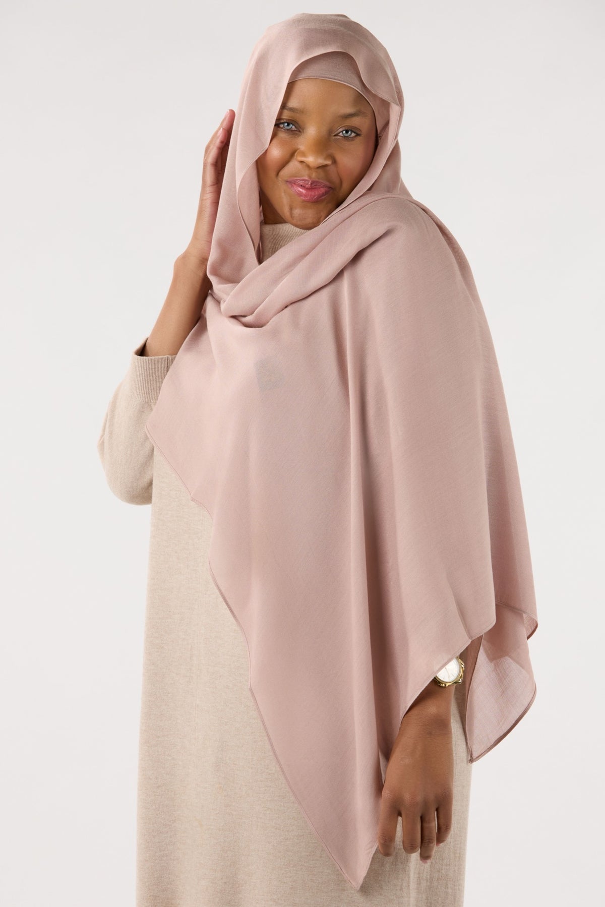 Modal Hijab With Undercap Rose