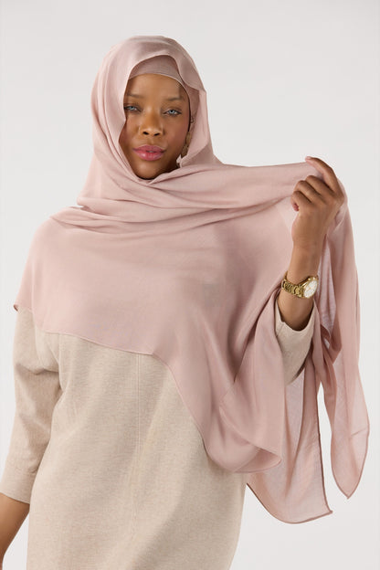 Modal Hijab With Undercap Rose