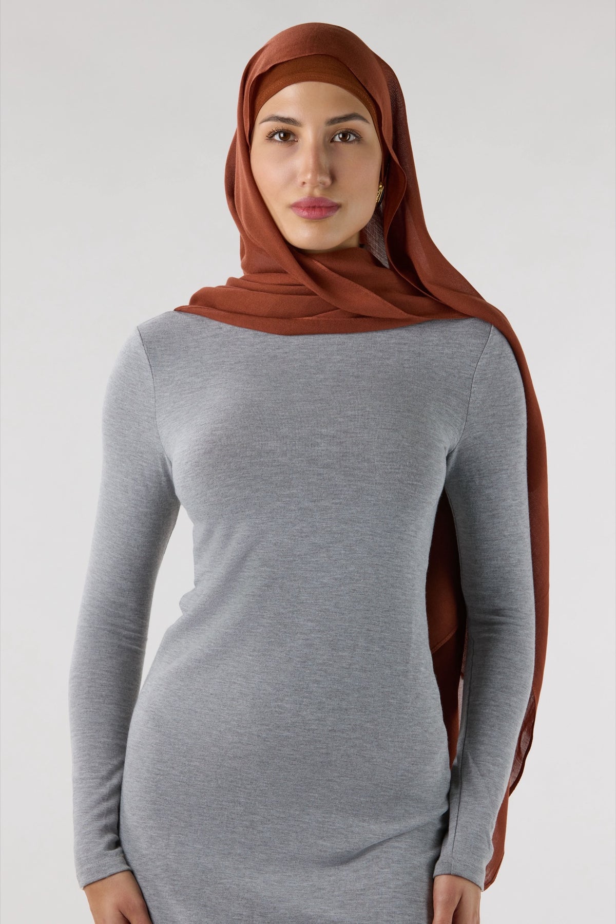 Modal Hijab With Matching Undercap Orange 