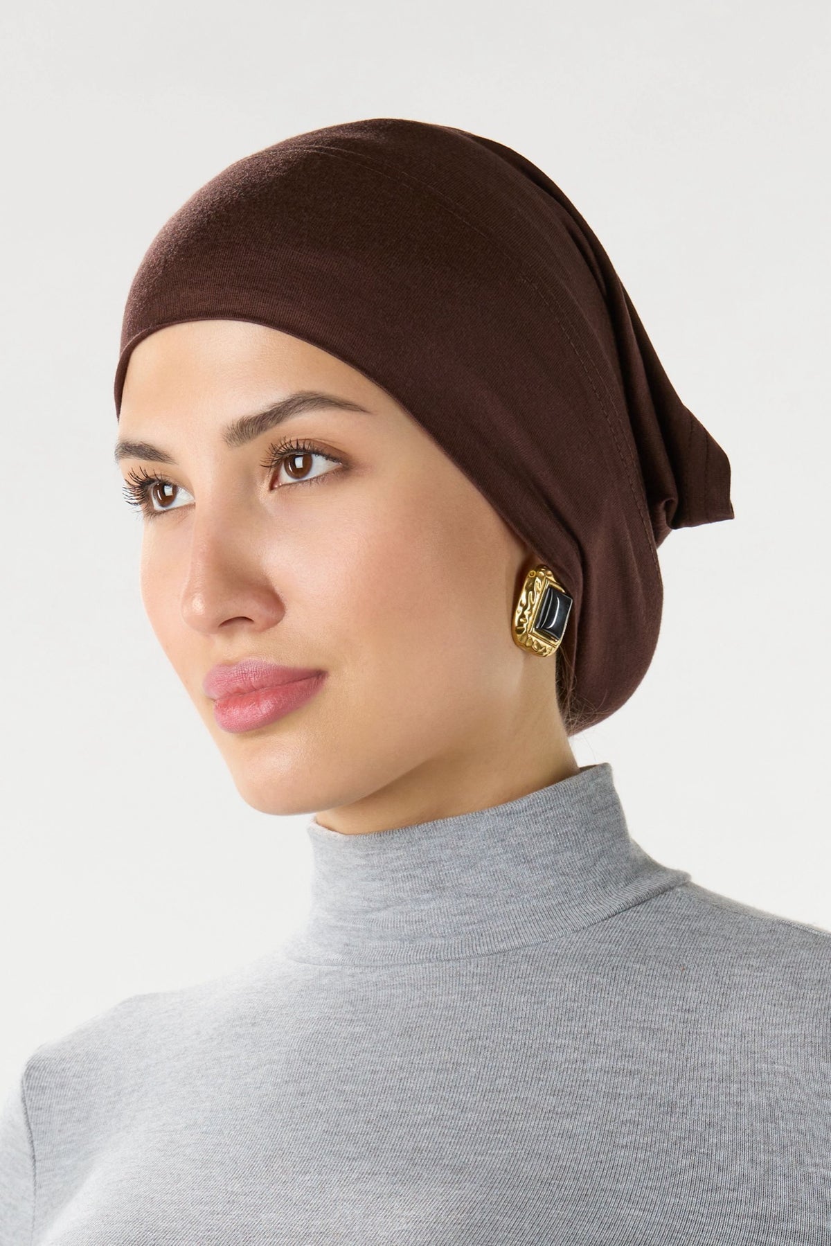 Modal Hijab With Matching Undercap Brunette 