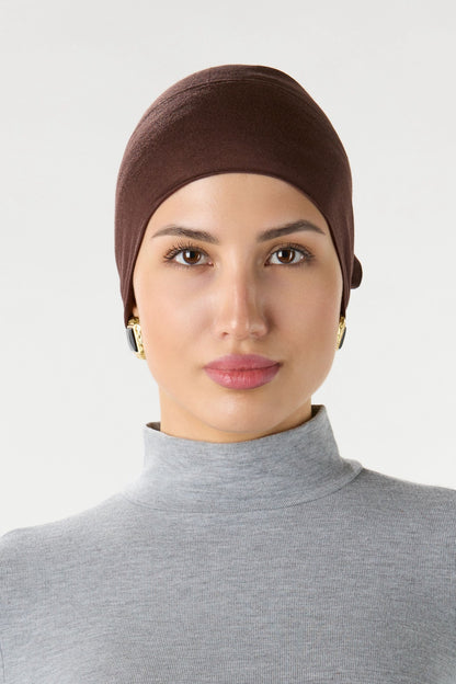 Modal Hijab With Matching Undercap Brunette 
