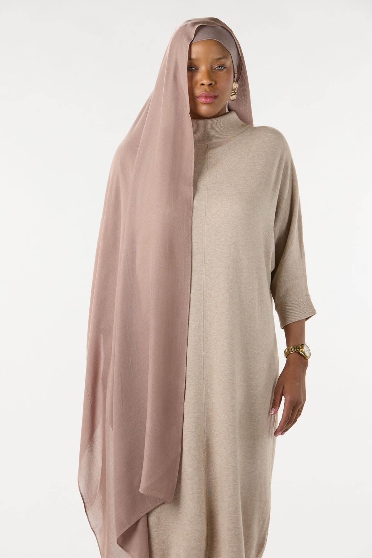 Modal Hijab With Matching Undercap Dark Grege 