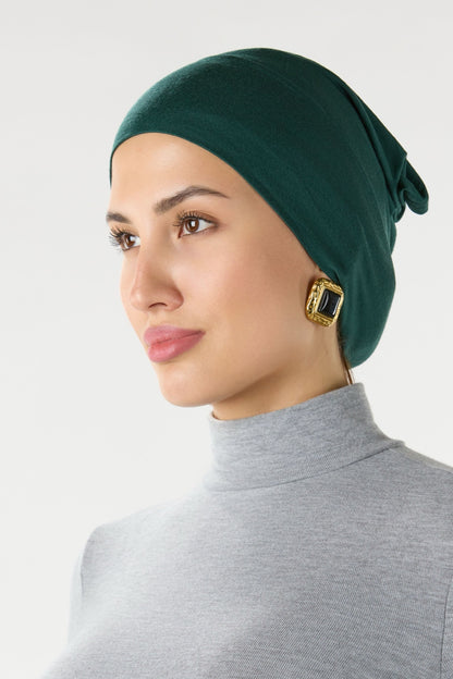 Modal Hijab With Matching Undercap Pine Green 