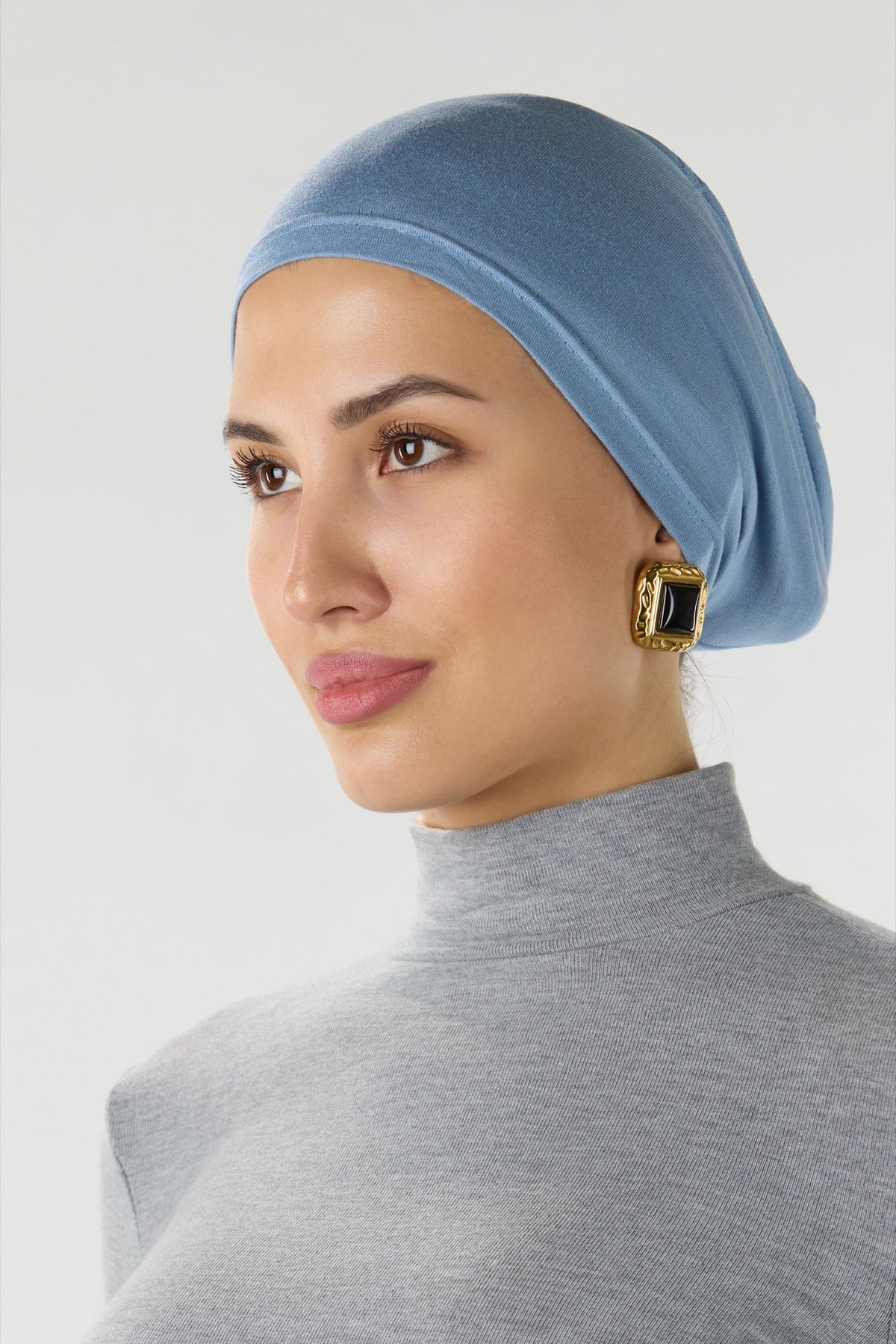 Modal Hijab With Matching Undercap Baby Blue 