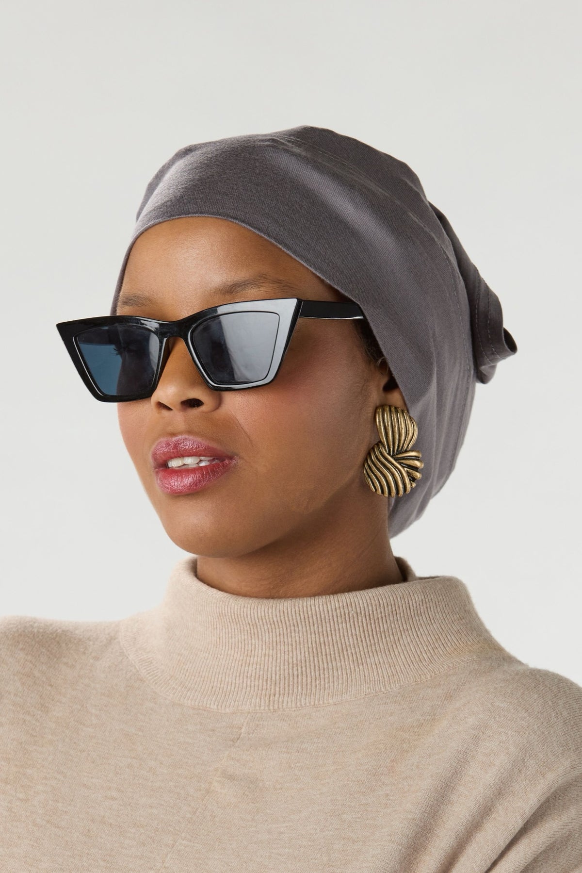 Modal Hijab With Undercap Dark Slate 