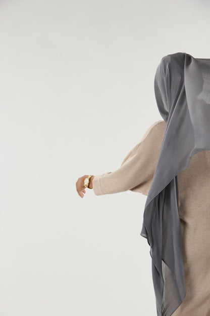 Modal Hijab With Undercap Dark Slate 