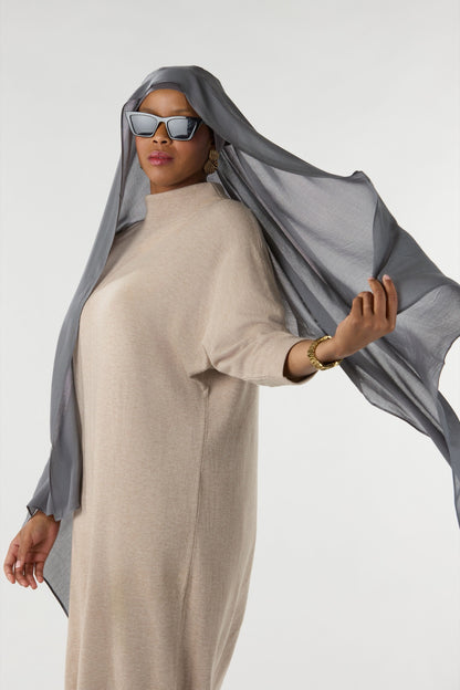 Modal Hijab With Undercap Dark Slate 