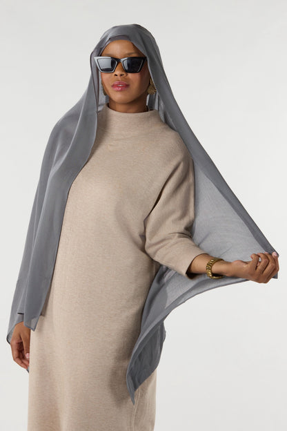 Modal Hijab With Undercap Dark Slate 