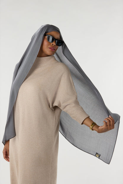 Modal Hijab With Undercap Dark Slate 