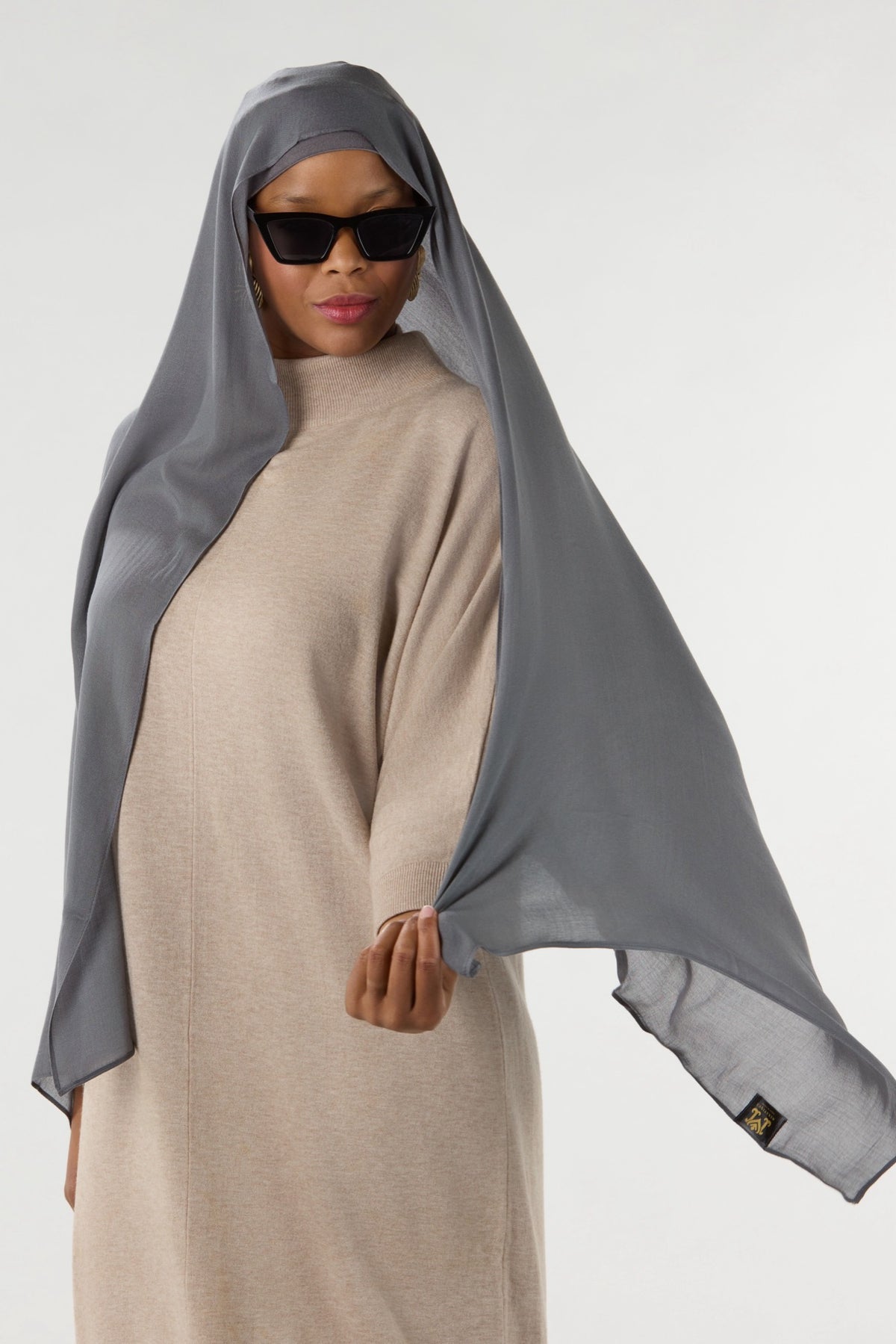 Modal Hijab With Undercap Dark Slate 