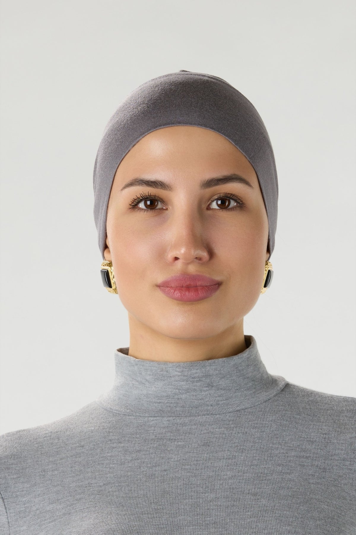 Modal Hijab With Undercap Dark Gray