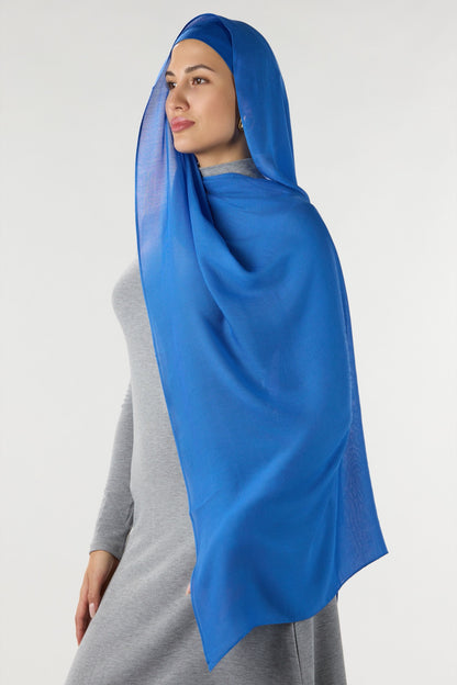 Modal Hijab With Matching Undercap Royal Blue 