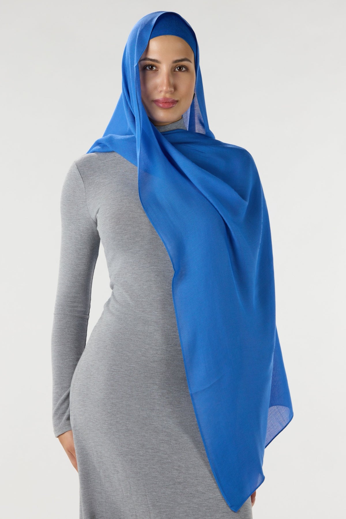 Modal Hijab With Matching Undercap Royal Blue 