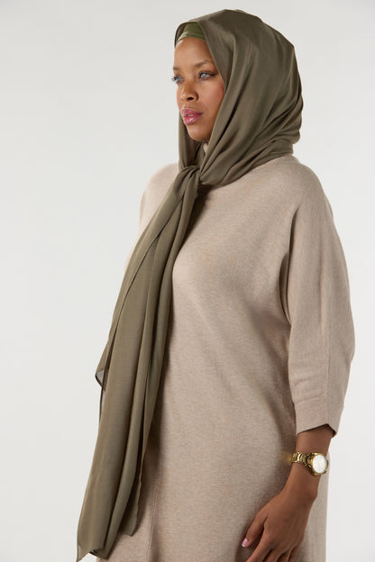 Modal Hijab With Undercap Avocado 