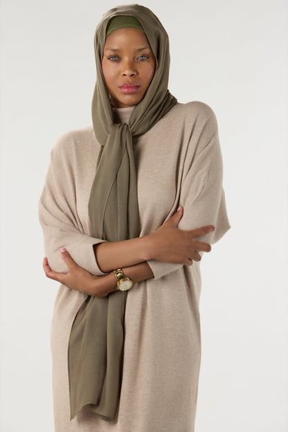 Modal Hijab With Undercap Avocado 