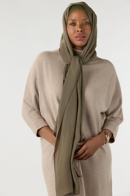 Modal Hijab With Undercap Avocado 