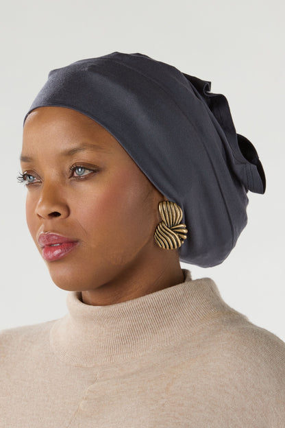 Modal Hijab With Matching Undercap Onyx Gray 