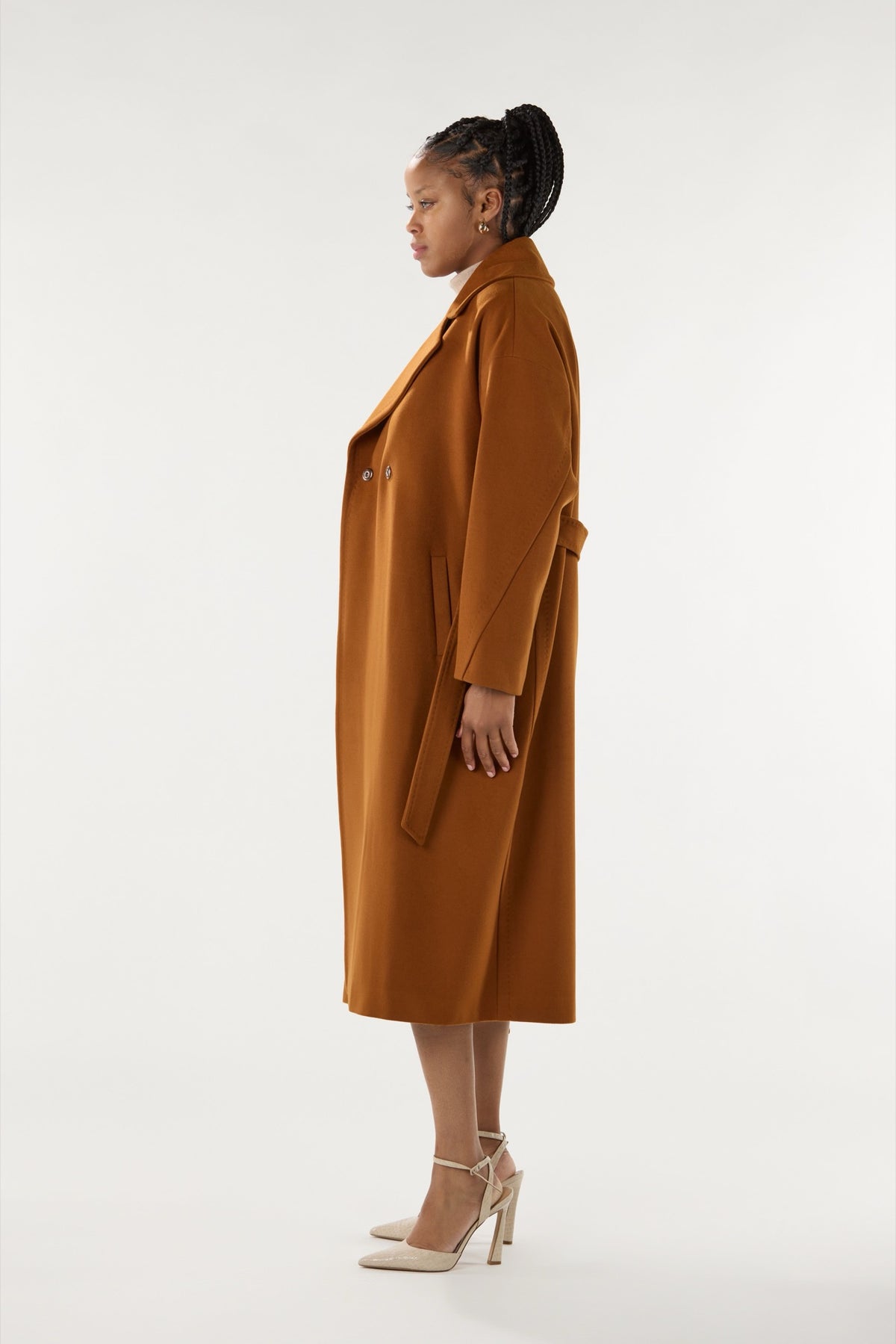 Long Brown Cashmere Coat