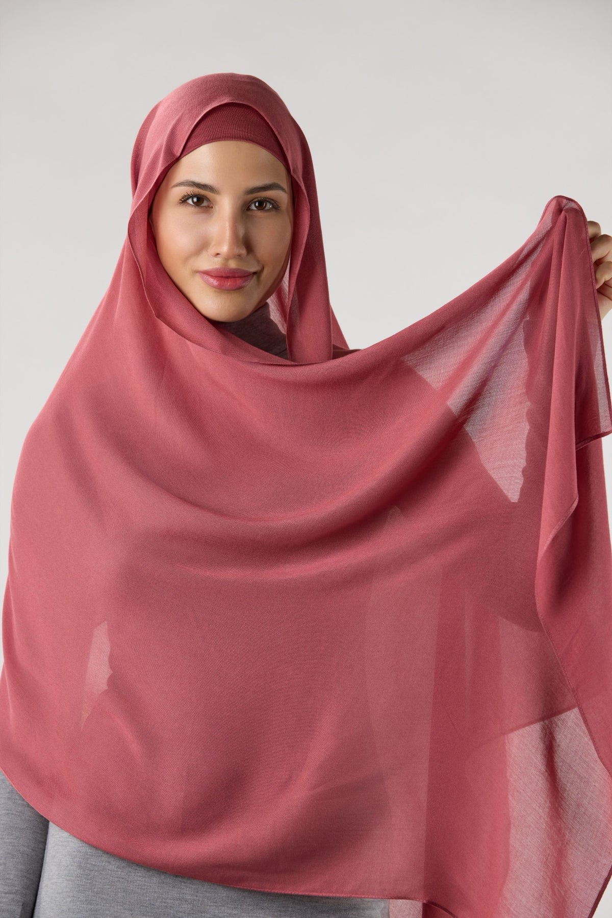 Modal Hijab with Matching Undercap Dark Guava Pink 