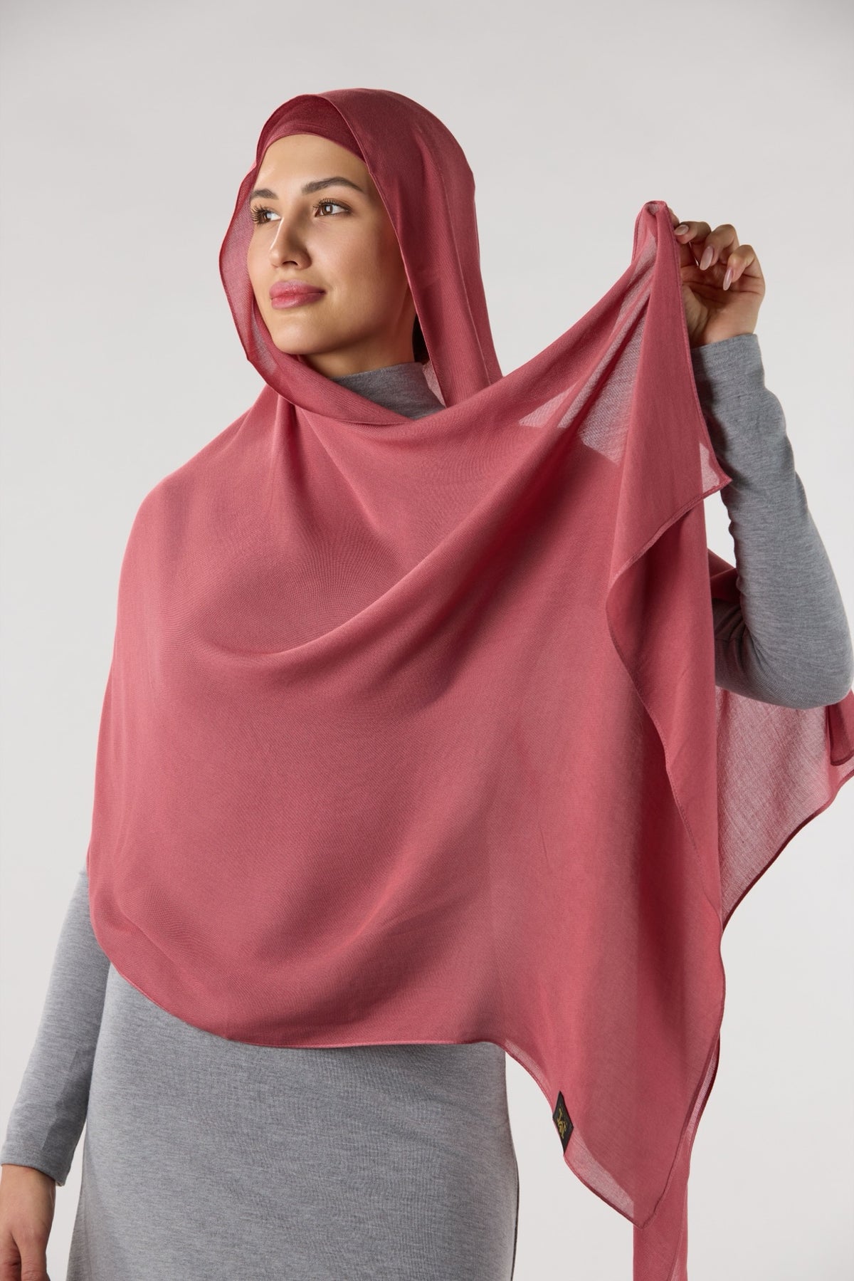 Modal Hijab with Matching Undercap Dark Guava Pink 