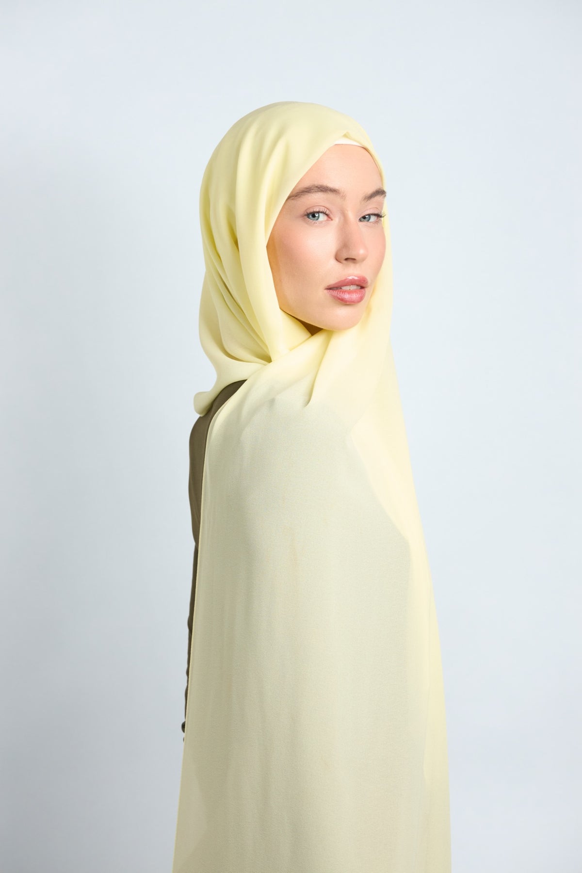 Premium Chiffon Hijab Yellow 