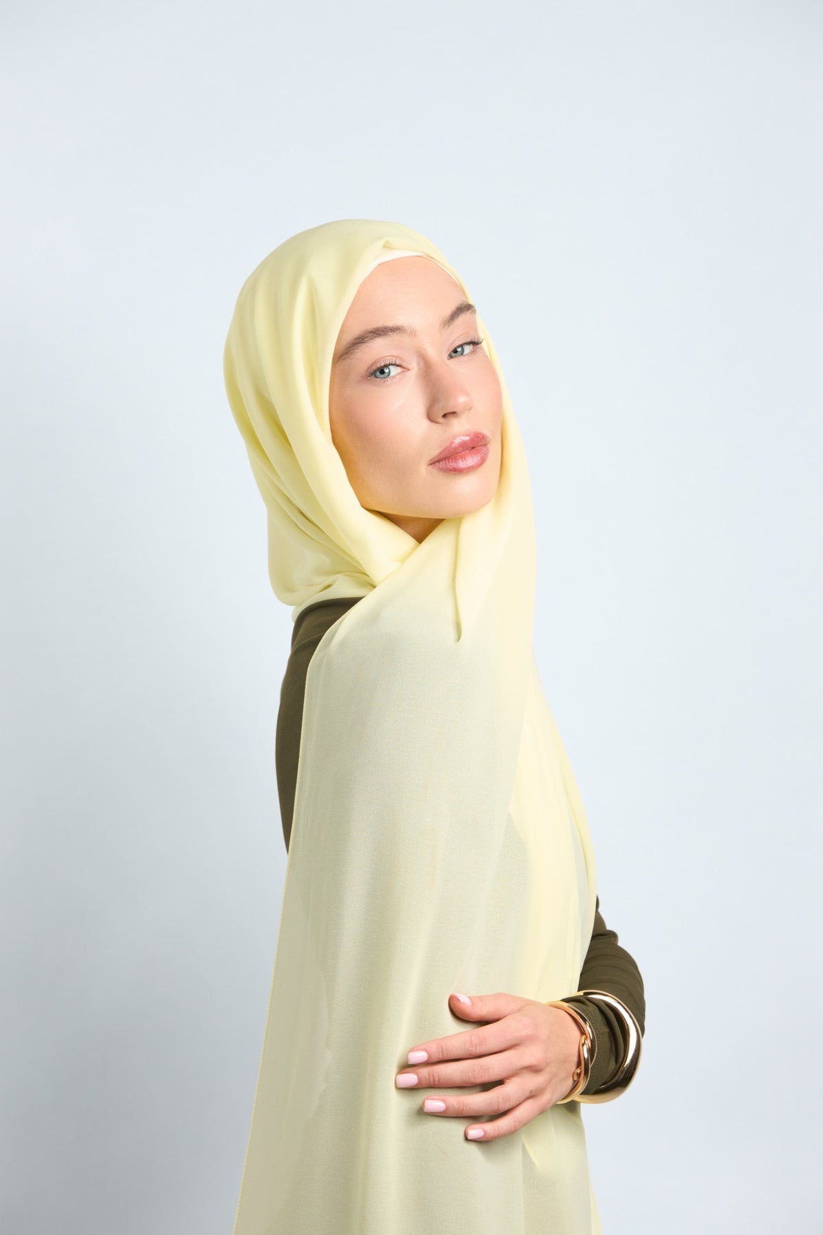 Premium Chiffon Hijab Yellow 