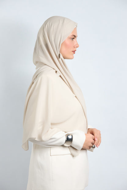 Premium Chiffon Hijab Abalone Gray 