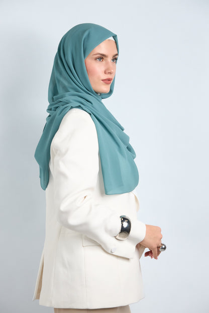 Premium Chiffon Hijab Turquoise 
