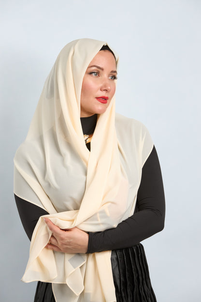Premium Chiffon Hijab Champagne 