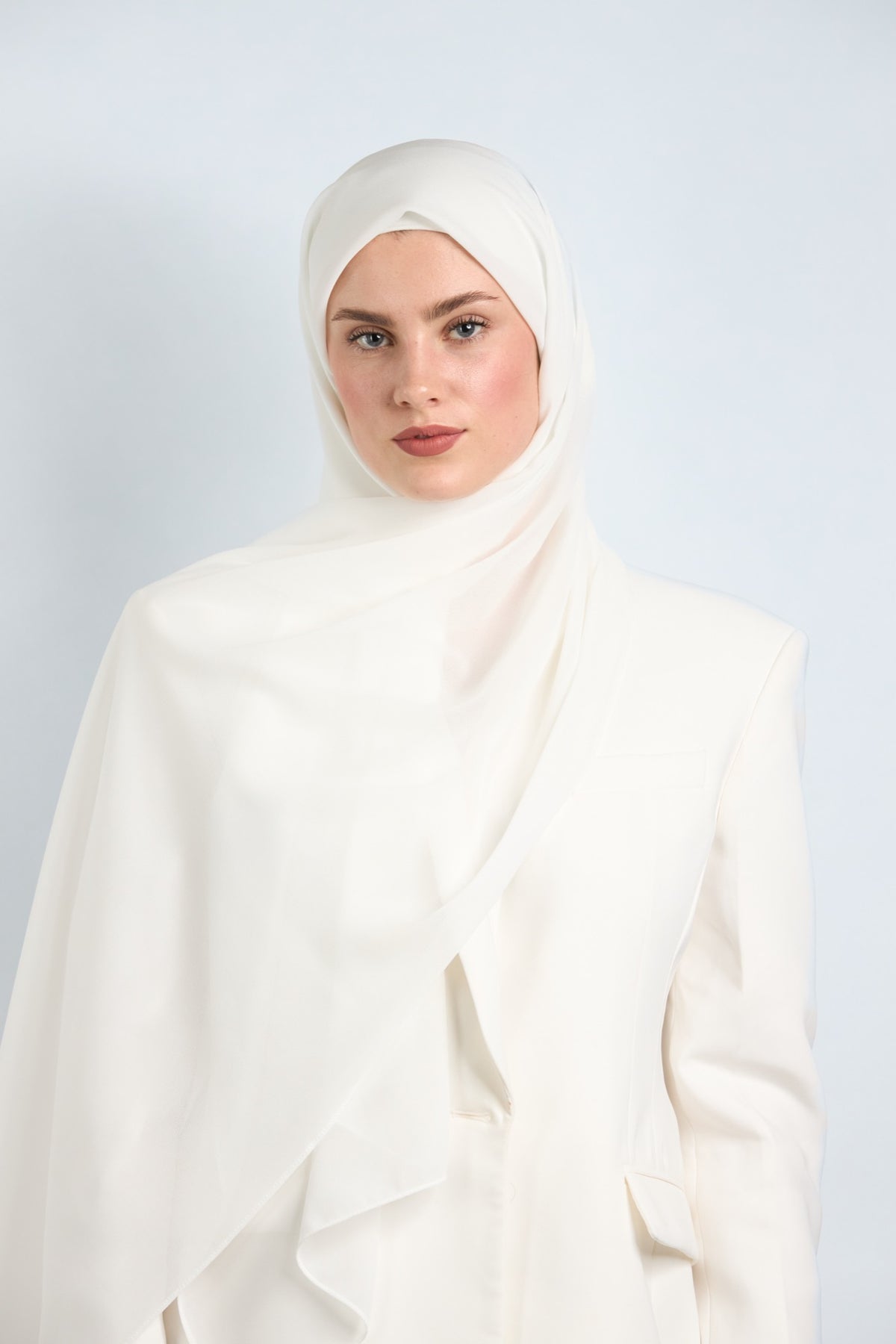 Premium Chiffon Hijab Off White 