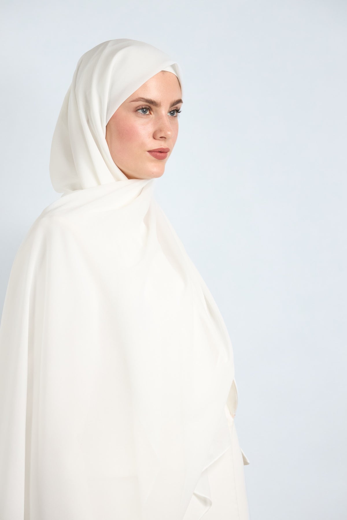 Premium Chiffon Hijab Off White 