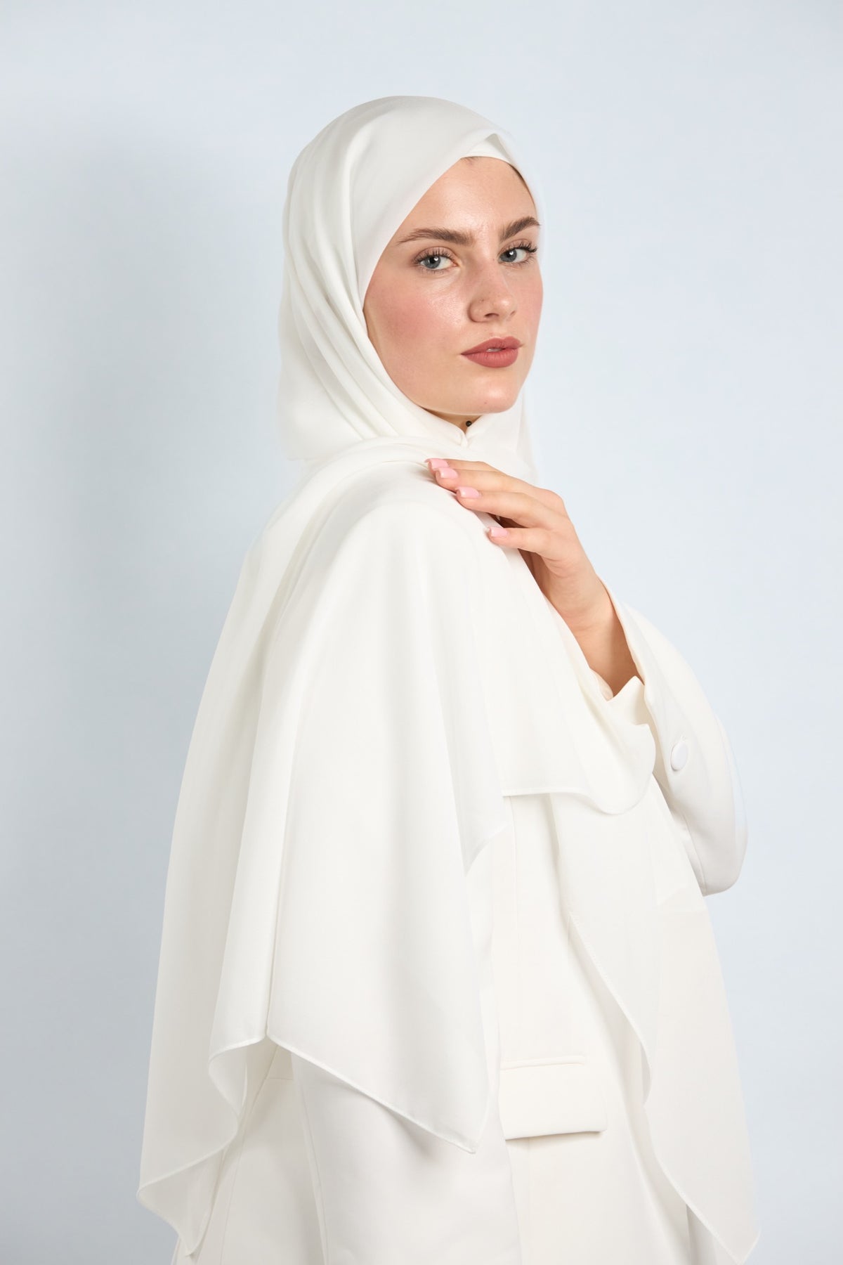 Premium Chiffon Hijab Off White 