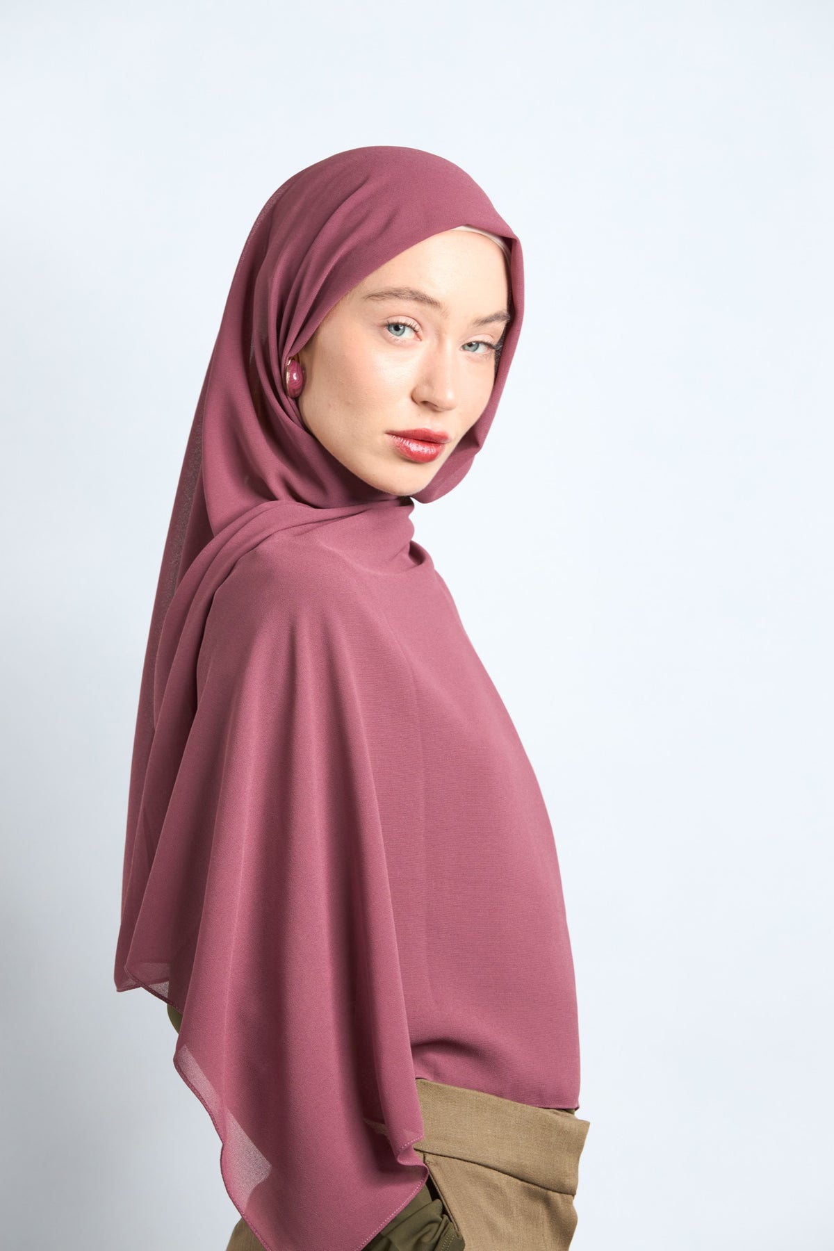 Premium Chiffon Hijab Midnight Purple