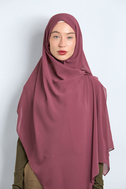 Premium Chiffon Hijab Midnight Purple