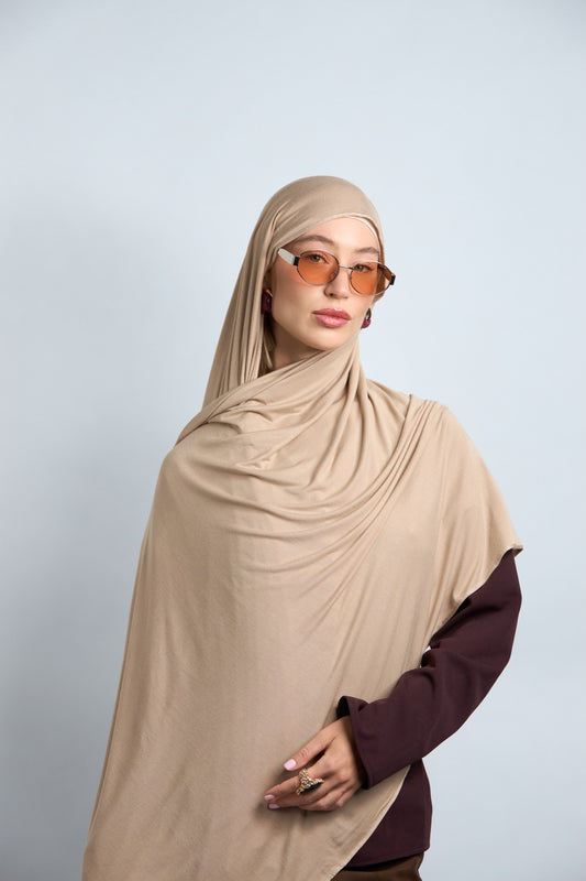 Premium Cotton Jersey Beige #26