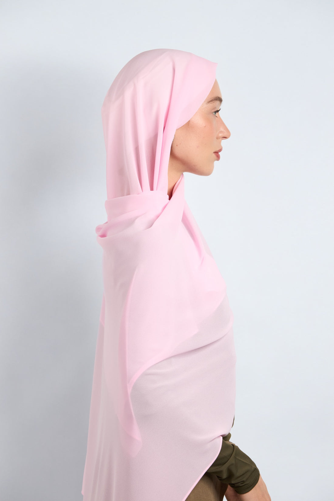 Premium Chiffon Hijab Carnation Pink 