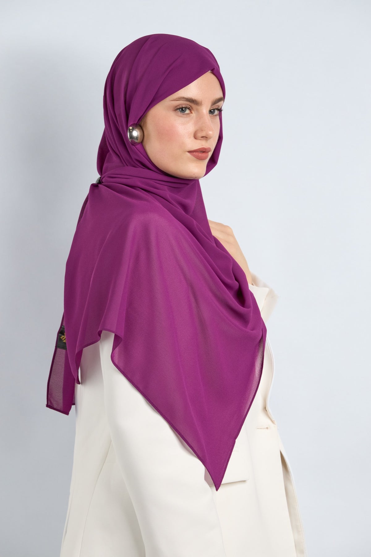 Premium Chiffon Hijab Purple 2 