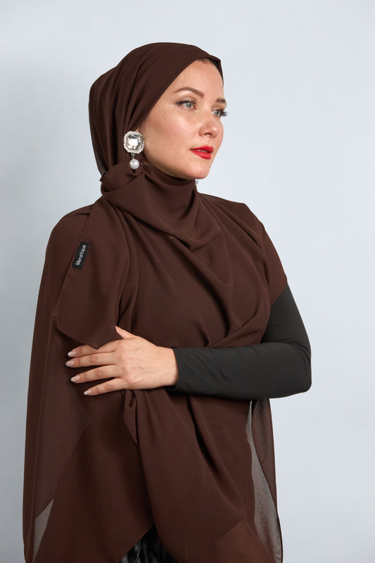 Premium Chiffon Dark Choclate