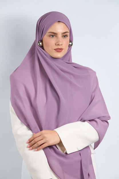 Premium Chiffon Hijab Violet 