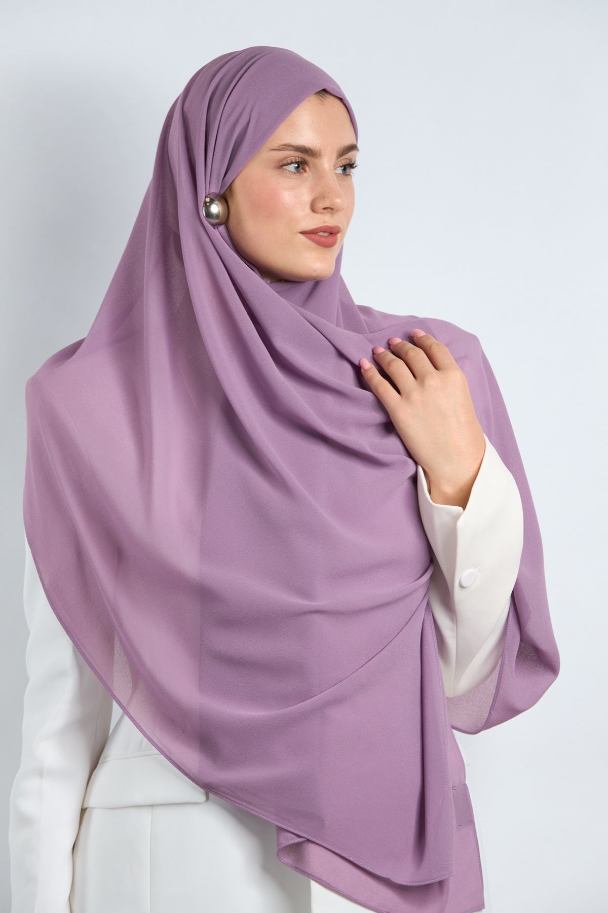 Premium Chiffon Hijab Violet 