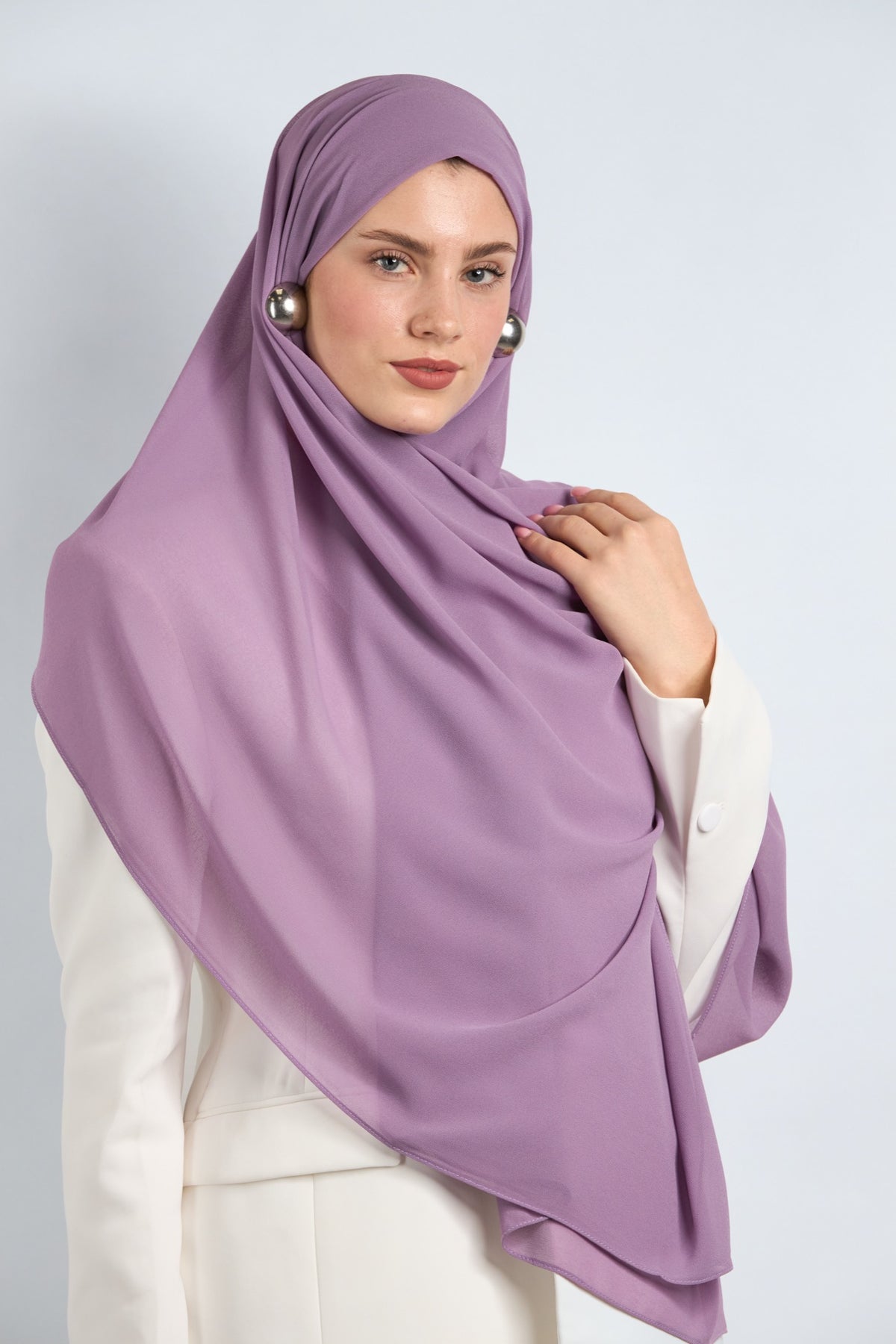 Premium Chiffon Hijab Violet 