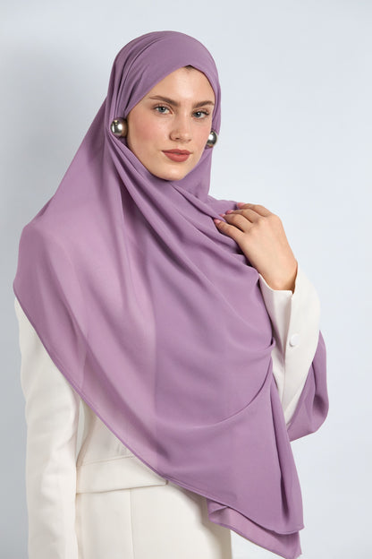 Premium Chiffon Hijab Violet 