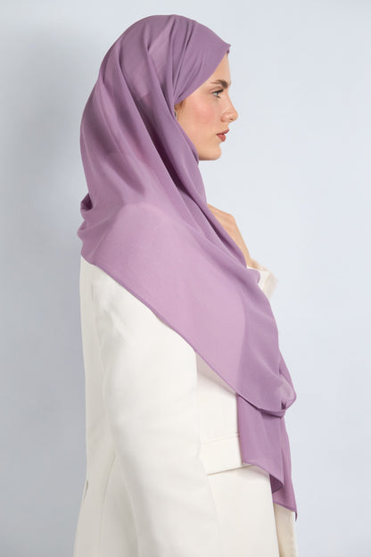 Premium Chiffon Hijab Violet 