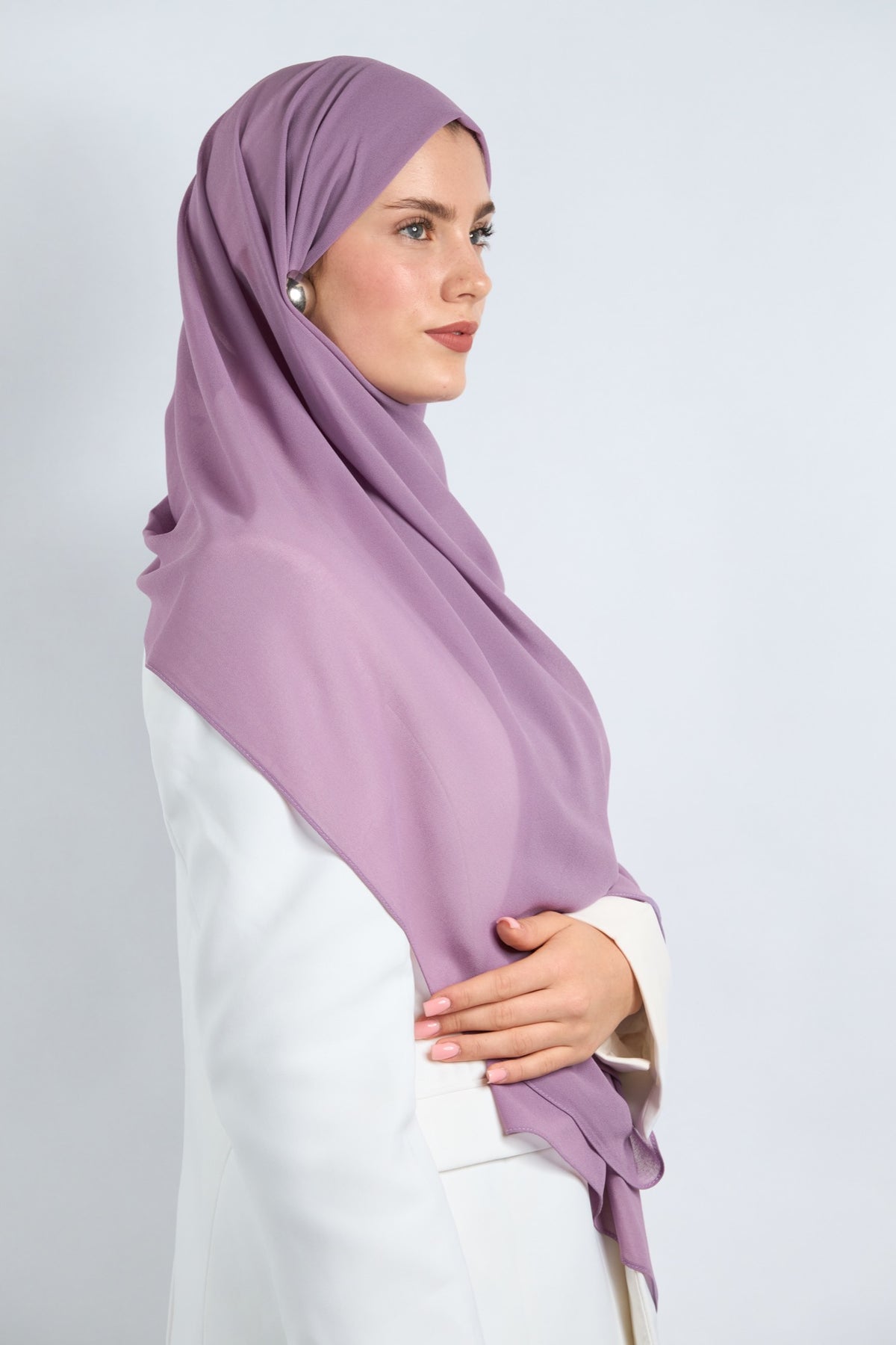 Premium Chiffon Hijab Violet 