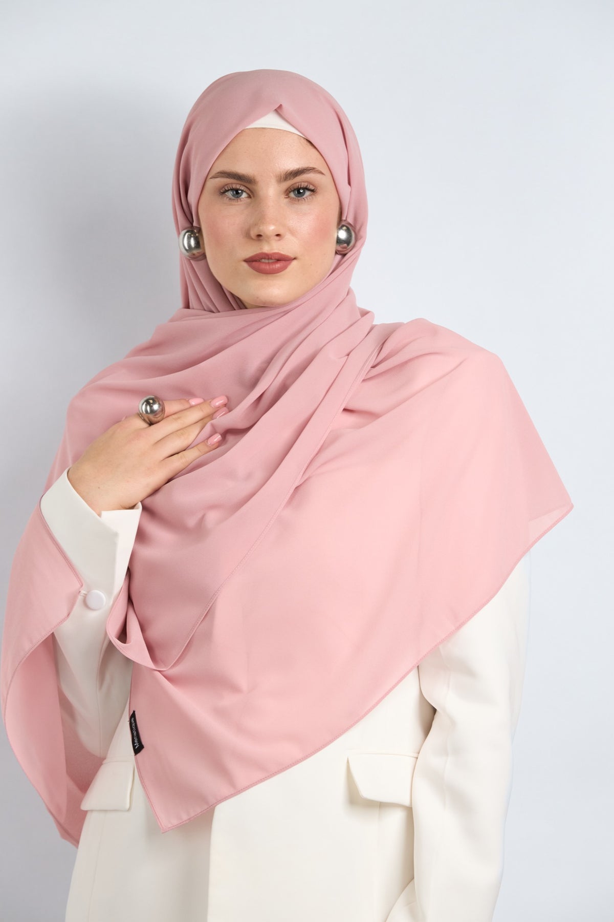 Premium Chiffon Hijab Cashmere Rose 
