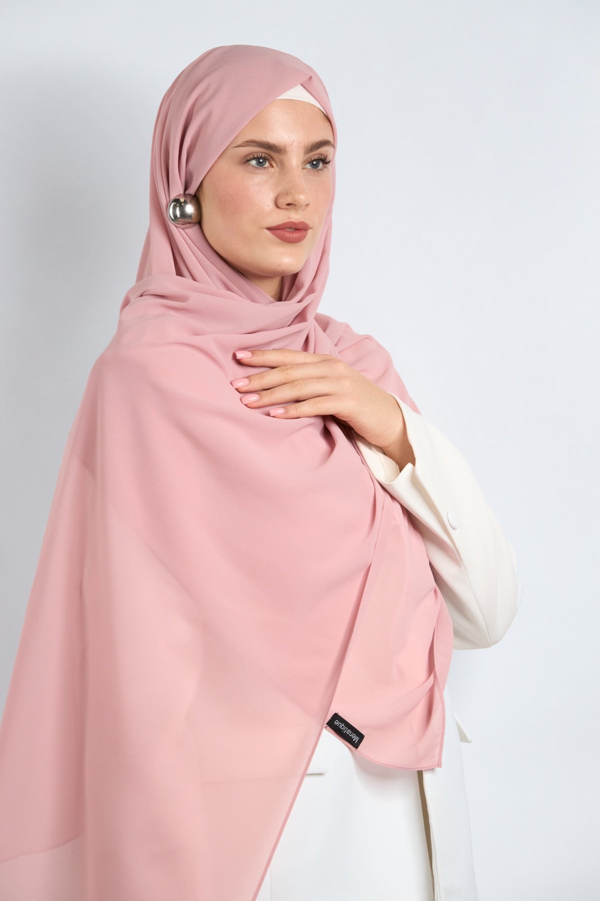 Premium Chiffon Hijab Cashmere Rose 