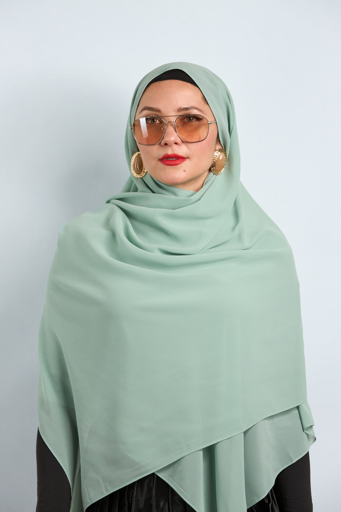 Premium Chiffon Hijab Sage Green 