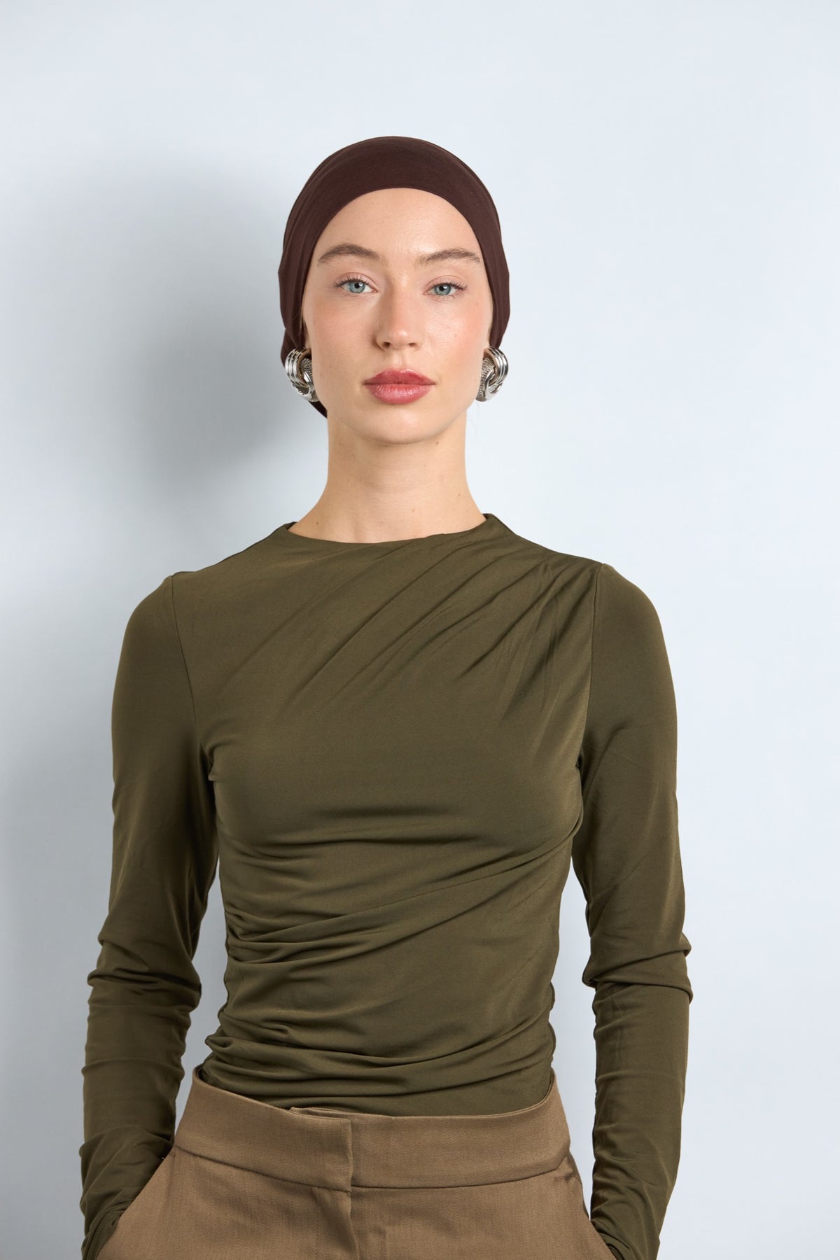 Modal Hijab with Matching Undercap Light Brunette 