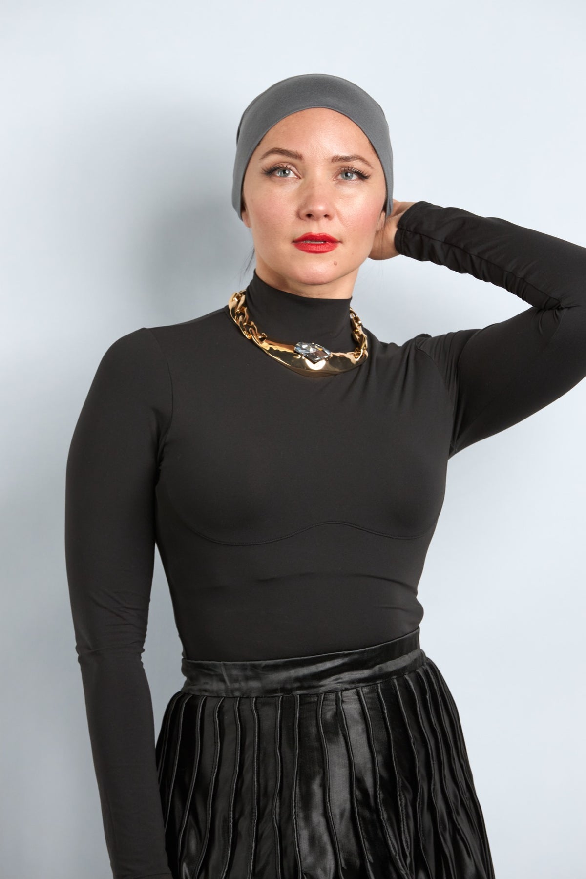 Modal Hijab with Matching Undercap Dark Gray 