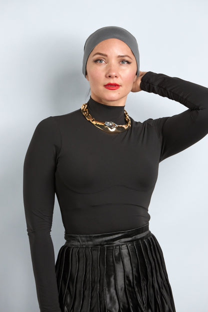 Modal Hijab with Matching Undercap Dark Gray 